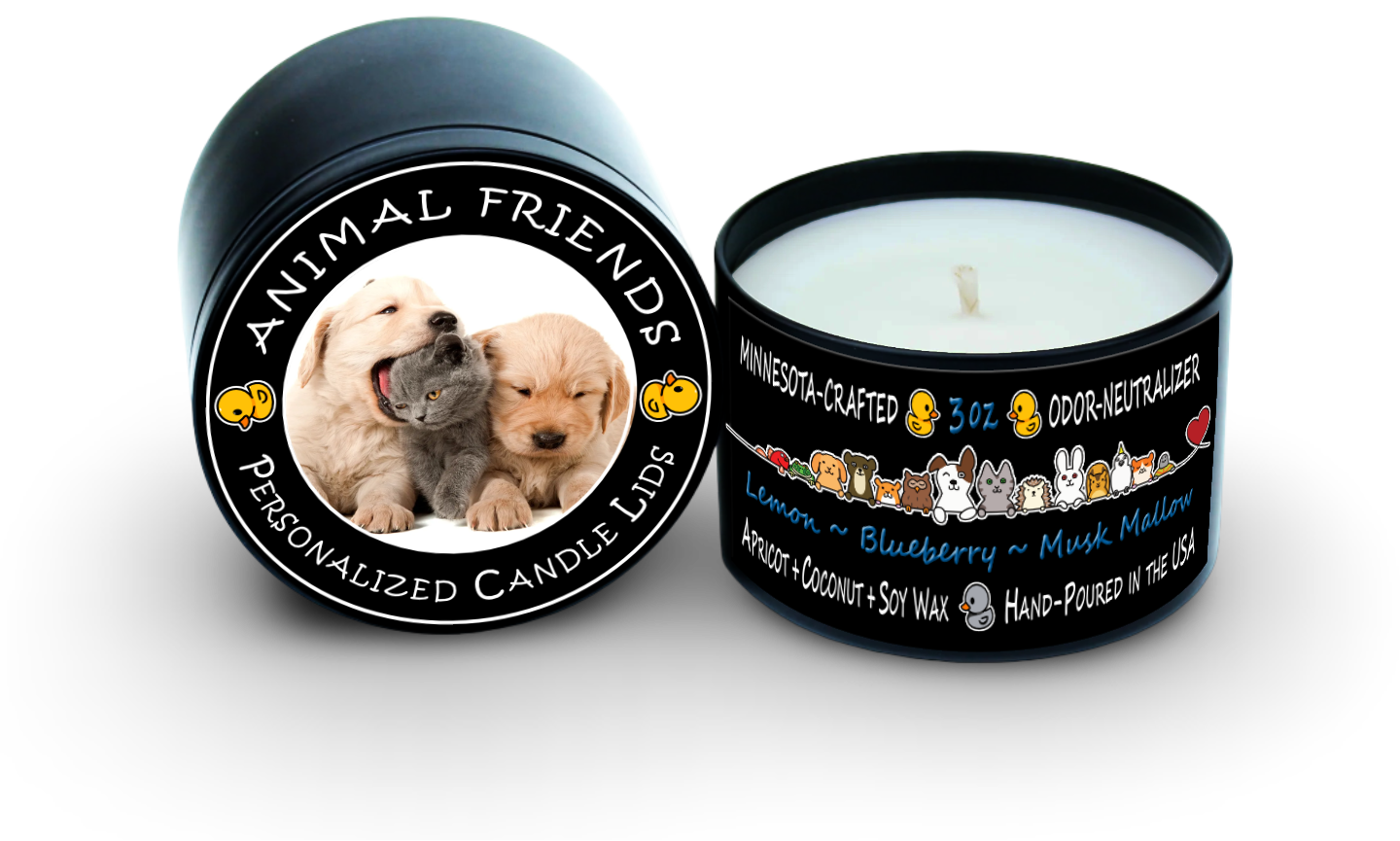 Animal Friends | Custom Lid Graphics | All Scents