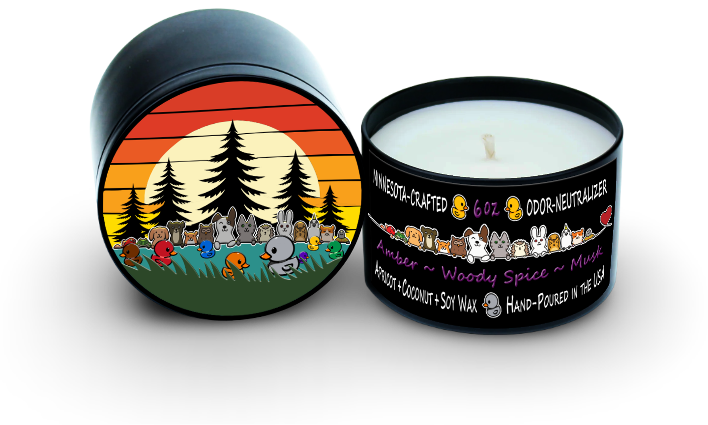 Animal Friends | Purple Duck | Woody Spice ~ Amber ~ Musk