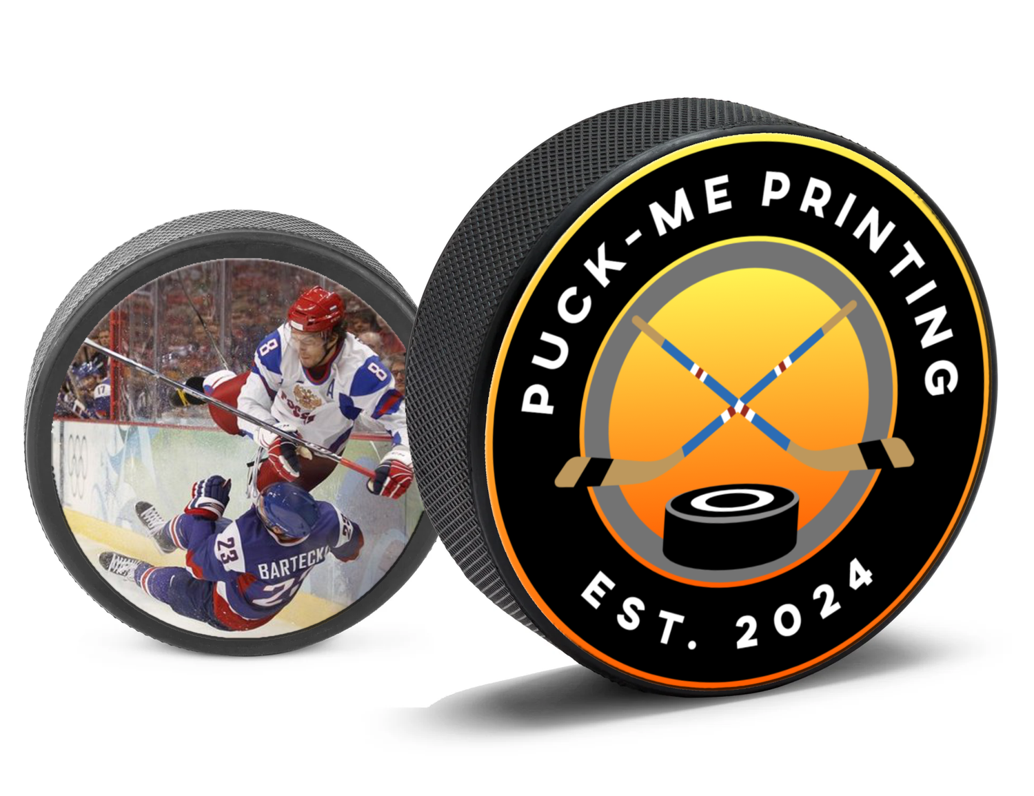 Custom Printed Hockey Pucks