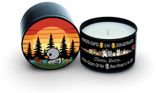 Animal Friends | Gray Duck | Clean Burn (Unscented)
