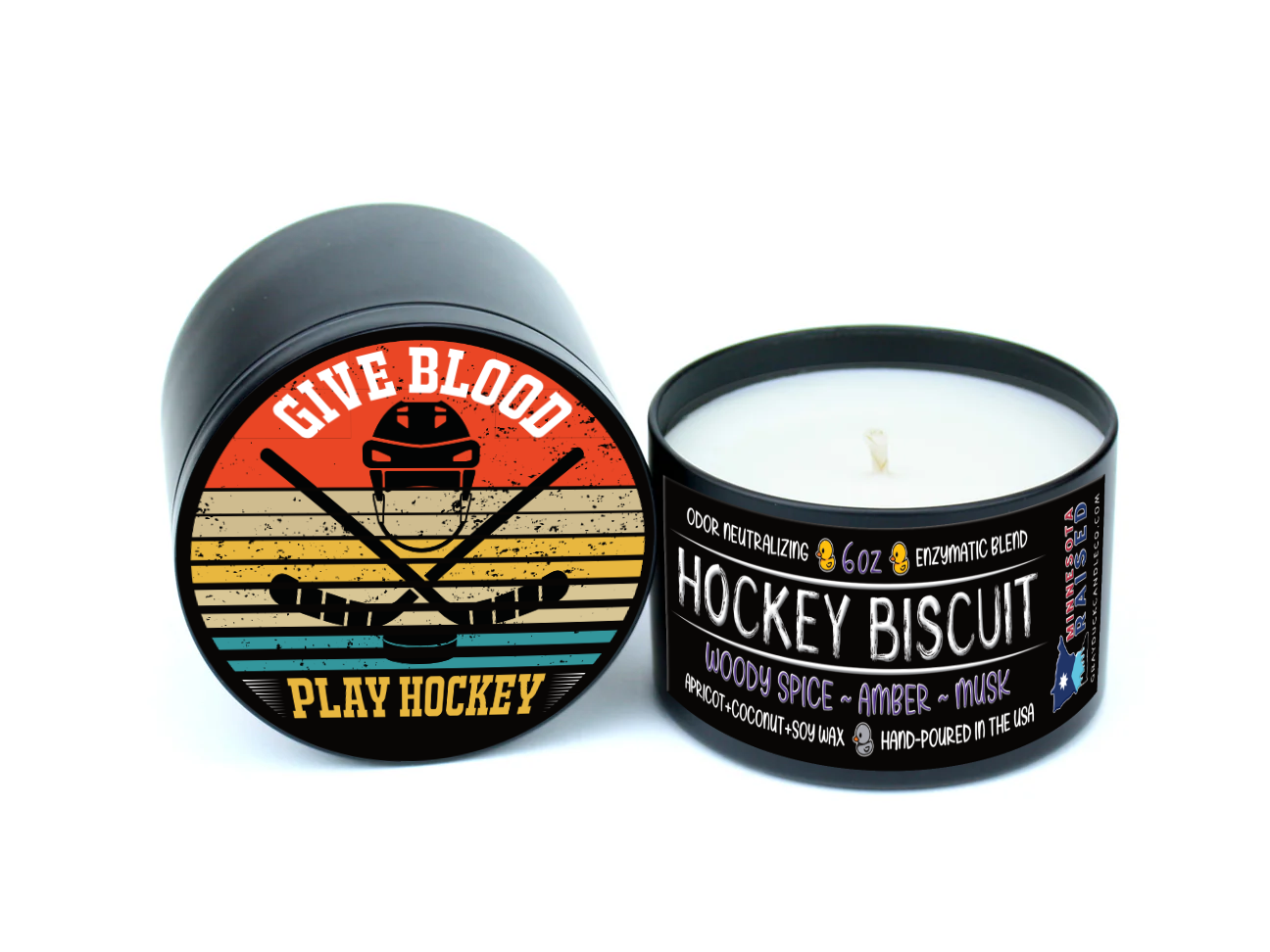 Hockey Biscuit | Purple | Woody Spice ~ Amber ~ Musk