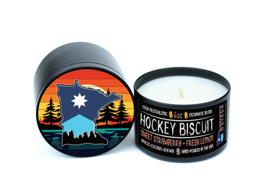 Hockey Biscuit | Red | Sweet Strawberry ~ Fresh Lemon