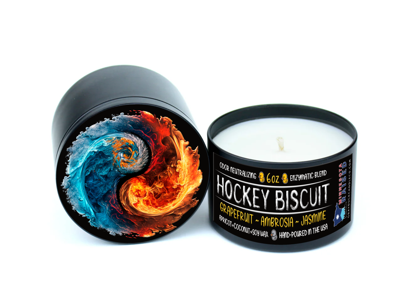 Hockey Biscuit | Yellow | Grapefruit ~ Ambrosia ~ Jasmine